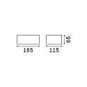 Ideal Lux Luminaire mural d’extérieur TWIN BIG G9 IP44, marron café