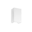 Luminaire mural FLASH GESSO HIGH à peindre G9 IP20, blanche, à peindre