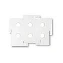 Applique et plafonnier TOTEM 6 flammes GX53 IP20, mat, blanche