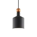 Luminaire à suspension TRIADE-1 E27 IP20, or, noir mat, blanche, revêtement en poudre