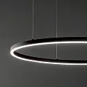 Ideal Lux Luminaire à suspension ORACLE SLIM SP D90 grand, rond, commutable IP20, noir 