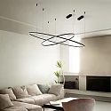 Ideal Lux Luminaire à suspension ORACLE SLIM SP D90 grand, rond, commutable IP20, noir 
