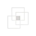 Applique et plafonnier FRAME-2 carré IP20, blanche