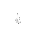 Ideal Lux Luminaire à suspension HOLLY à 1 flamme E27 IP20, blanche, revêtement en poudre