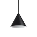 Luminaire à suspension A-LINE grand E27 IP20, noir mat, revêtement en poudre