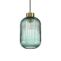 Pendant luminaire MINT-3, Ø 24cm, E27, mint green / brass satin