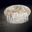 Ideal Lux Luminaire à suspension NABUCCO 18 flammes E14 IP20, or, transparent, allié
