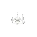 Ideal Lux Luminaire à suspension NODI 15 flammes E14 IP20, laiton brossé, blanche