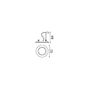 Ideal Lux Lumière encastrée SWING pivotant GU10 IP20, noir 
