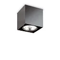Luminaire de plafond MOOD SQUARE pivotant GU10 IP20, noir 