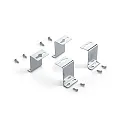 Kit de montage LED PANEL, gris