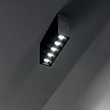 Ideal Lux Downlight de surface LIKA PL SURFACE D13 5 flammes, on/off, UGR < 16 IP20, noir mat 