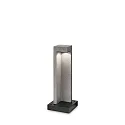 Lampadaire d’extérieur TITANO SMALL IP55, gris, moucheté, noir mat