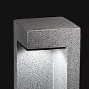 Ideal Lux Outdoor LED floor luminaire TITANO SMALL, height 49cm, granite grey resin, 9W 3000K 430lm