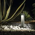 Ideal Lux Outdoor LED floor luminaire TITANO SMALL, height 49cm, granite grey resin, 9W 3000K 430lm