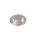 Projecteur encastré ROCKET-2 PT rond, accessible, bilatéral IP65, acier brossé 