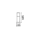 Ideal Lux Borne d'éclairage TRONCO E27 IP65, marron café
