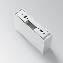 LED ceiling luminaire LIKA SURFACE, Aufbau, lenght 13.5cm, 10W 3000K 1100lm 44°, white