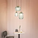 Ideal Lux Luminaire à suspension MINT-1 E27 IP20, menthe verte, laiton satiné
