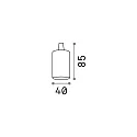 Ideal Lux Culot E27 - LISCIO cylindrique, cuivre, bruni