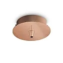 Canopée ROUND STANDARD Ø 10CM 1 voie, rond, cuivre, bruni