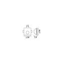 Ideal Lux Luminaire d'encastrement mural  WALKY-3 à peindre IP20, blanche