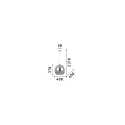 Ideal Lux Luminaire à suspension NEMO E27 IP20, chrome, dégager