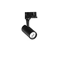 Projecteur triphasé FOX 8W SMALL / ON-OFF 830 réglable, on/off IP20, noir mat 