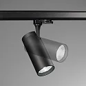 Ideal Lux Projecteur triphasé FOX 25W BIG / ON-OFF 830 réglable, on/off IP20, noir mat 