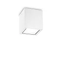 Plafonnier extérieur TECHO PL1 D15 SQUARE carré GU10 IP54, blanche