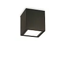 Plafonnier extérieur TECHO PL1 D15 SQUARE carré GU10 IP54, noir
