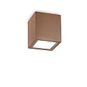 Plafonnier extérieur TECHO PL1 D15 SQUARE carré GU10 IP54, marron café