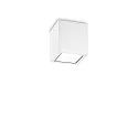 Plafonnier extérieur TECHO PL1 D09 SQUARE carré GU10 IP54, blanche