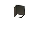 Plafonnier extérieur TECHO PL1 D09 SQUARE carré GU10 IP54, noir