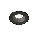 Plafonnier encastré ROOM-65 rond IP65, noir 
