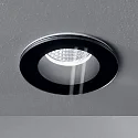 Ideal Lux Plafonnier encastré ROOM-65 rond IP65, noir 