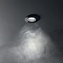 Ideal Lux Plafonnier encastré ROOM-65 rond IP65, noir 