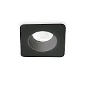 Plafonnier encastré ROOM-65 angulaire IP65, noir 