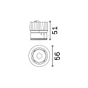 Ideal Lux Lumière encastrée DYNAMIC IP54, noir   9W 9790lm 3000K 35° 35° CRI >90