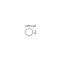 Luminaire de plafond FLY 45 rond IP20