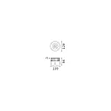 Ideal Lux Projecteur encastré FLOOR 12 rond IP67, acier 