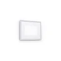 Plafonnier encastré INDIO angulaire IP65, blanche