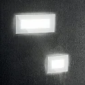Ideal Lux Plafonnier encastré INDIO angulaire IP65, blanche
