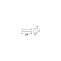 Ideal Lux Plafonnier encastré INDIO angulaire IP65, blanche