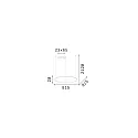 Ideal Lux Luminaire à suspension HULAHOOP 815 rond, réglable IP20, blanche