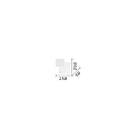 Ideal Lux Luminaire mural POUCHE carré IP20, blanche