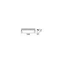 Ideal Lux linear luminaire THOR 50 IP65, anthracite 18W 1950lm 3000K 50cm