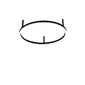 LED ceiling luminaire ORACLE SLIM, Ø 50cm, 30W 3000K 2350lm, black / opal