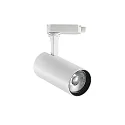 Projecteur triphasé FOX 25W BIG / ON-OFF 840 réglable, on/off IP20, blanc mat 