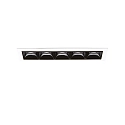 recessed downlight LIKA FI TRIM D14 5 flames, on/off, with trim, UGR < 16 IP20, white matt 